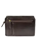 Leather Wrist Clutch Bag Ralf Brown