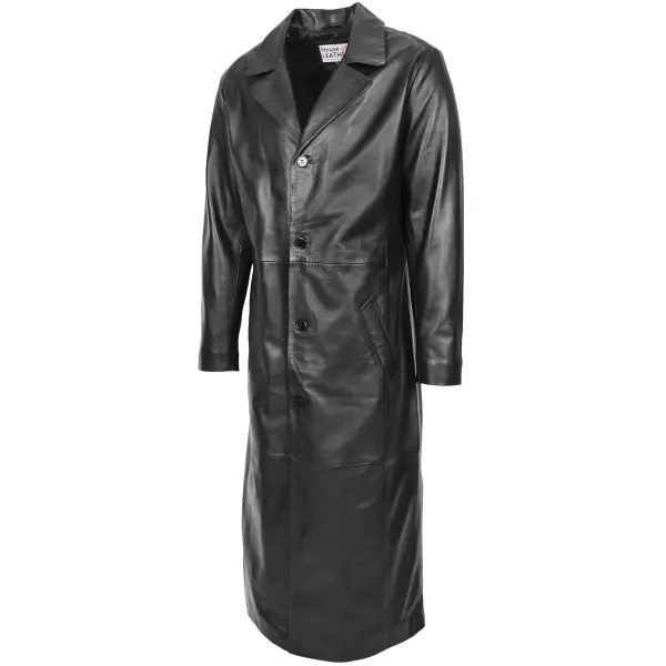 Mens Full Length Blazer Coat Freddie Black