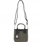 Leather Handbag with Removable Crossbody Strap Green