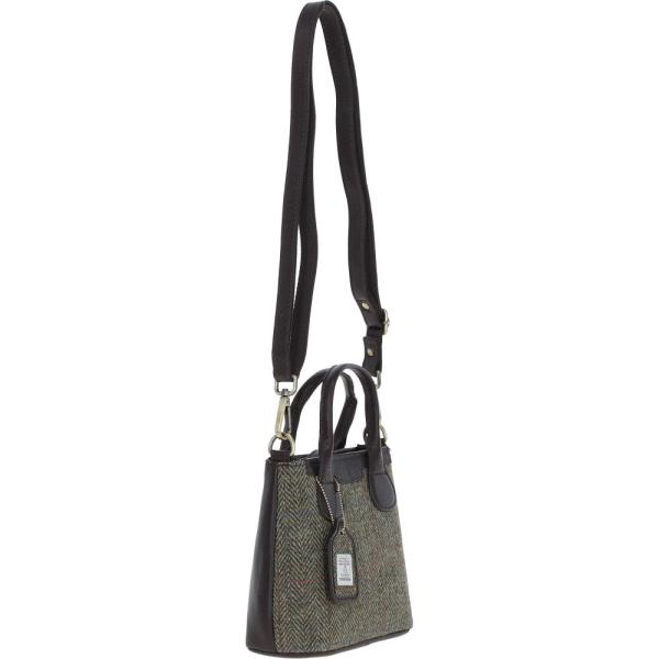 Leather Handbag with Removable Crossbody Strap Green