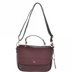 Leather women's Medium Handbag Burgundy