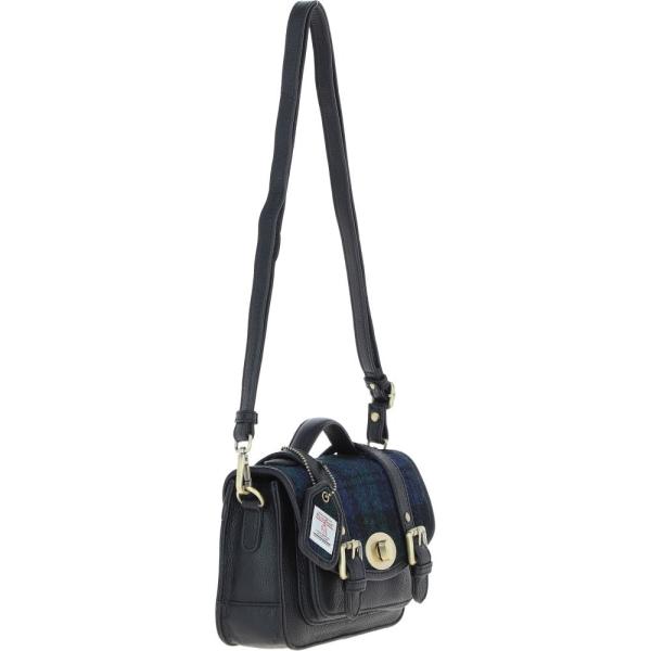 Small Satchel Bag with Twist Lock Black