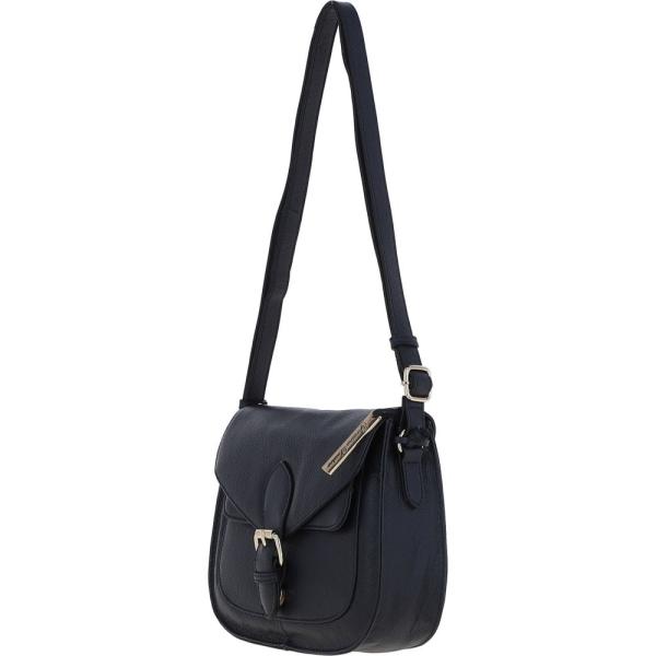 Real Leather Crossbody Bag:Cotwold Navy