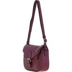 Real Leather Crossbody Bag Light Wine