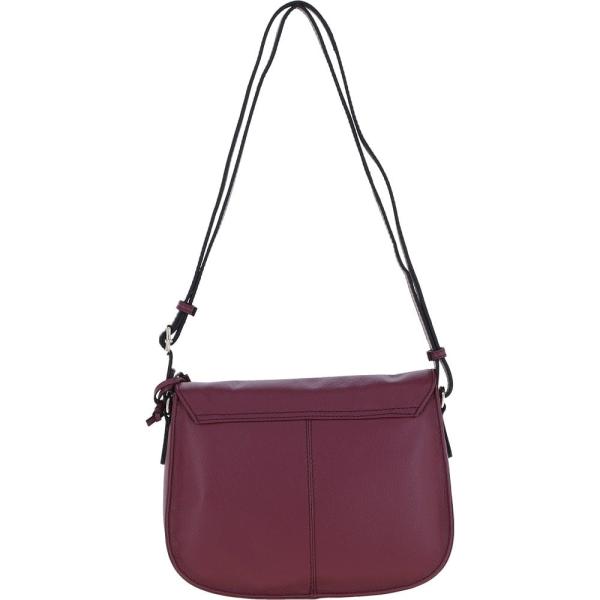 Real Leather Crossbody Bag Light Wine