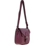 Real Leather Crossbody Bag Light Wine