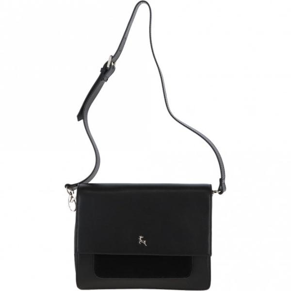 Two Sections Shoulder Bag Black