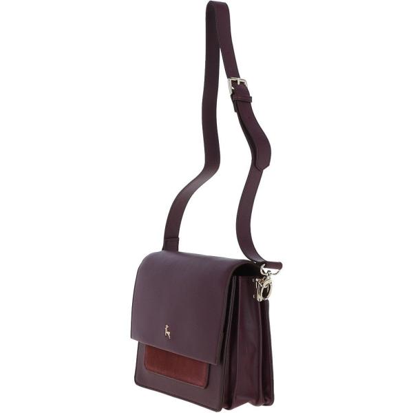 Two Sections Shoulder Bag Burgundy