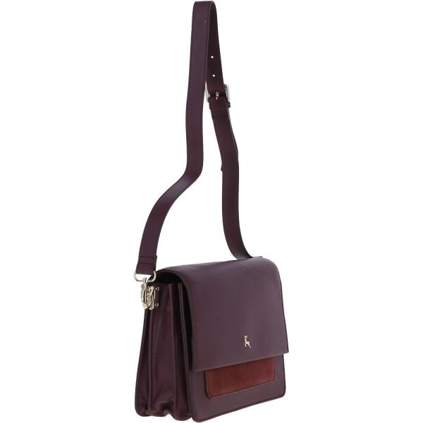 Two Sections Shoulder Bag Burgundy