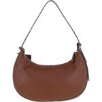 Women's Curved Leather Shoulder Bag