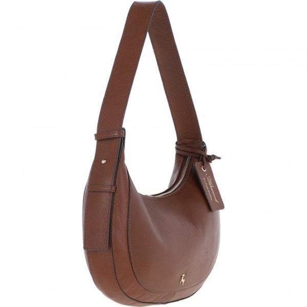 Women's Curved Leather Shoulder Bag