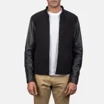 Blain Black Hybrid Bomber Jacket