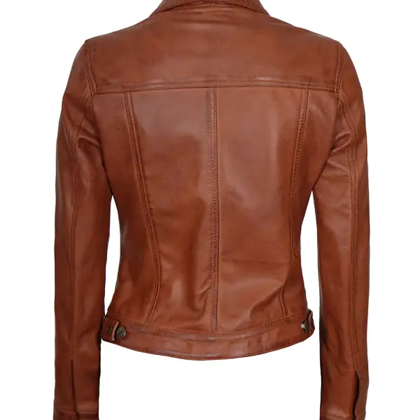 Infinity Leather Women Trucker Jacket