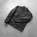 Dean Black Leather Biker Jacket