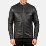 Ionic Black Leather Jacket