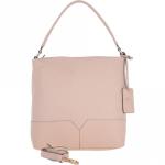 Medium Natural Skin Lined Leather Hobo Bag Panna Cotta