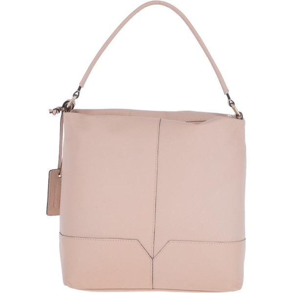 Medium Natural Skin Lined Leather Hobo Bag Panna Cotta