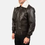 Airin G-1 Brown Leather Bomber Jacket