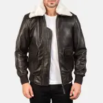 Airin G-1 Brown Leather Bomber Jacket