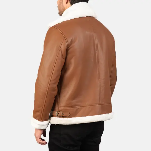 Francis B-3 Brown Leather Bomber Jacket