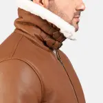 Francis B-3 Brown Leather Bomber Jacket