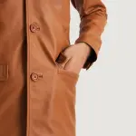 Ray Cutler Tan Brown Leather Blazer