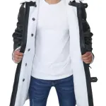 Bane Leather Black Sherpa Coat