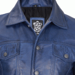 Infinity Leather Men Trucker Jacket