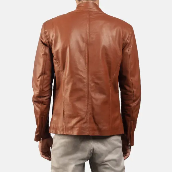 Ionic Brown Leather Jacket