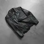 Noah Black Leather Biker Jacket