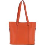 Real Leather Tote Bag Mandarin