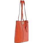 Real Leather Tote Bag Mandarin