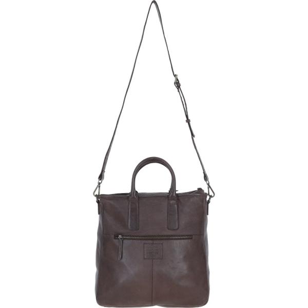 Stylish Ashwood Leather Shopper Bag with Crossbody Strap Brown