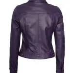 Infinity Leather Women Trucker Jacket