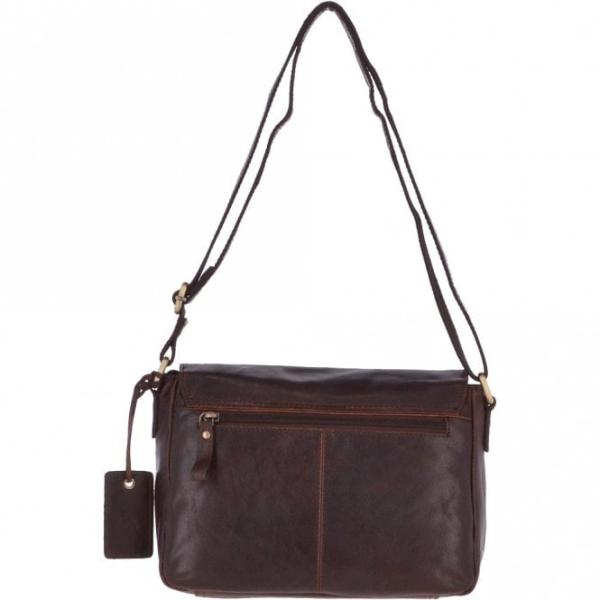 Vintage Leather Cross Body Shoulder Bag Brandy