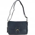 Vintage Leather Cross Body Shoulder Bag Navy