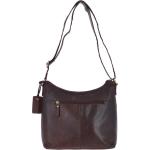 Vintage Two Pocket Leather Shoulder Bag Brandy