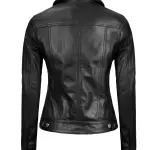 Infinity Leather Women Trucker Jacket